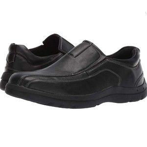 Deer Stags Saxon Black Slip On Men's Loafer Shoes Size 9 Memory Foam Leather